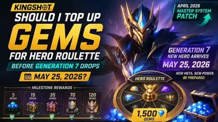 KINGSHOT — Trending Angle: Hero Roulette & Gen 7 Prep